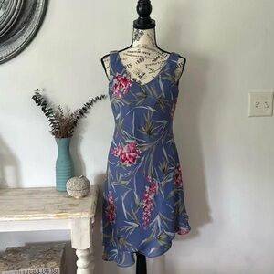 Vintage Ronni Nicole Tropical A-Line Sleeveless Dress (S/M)